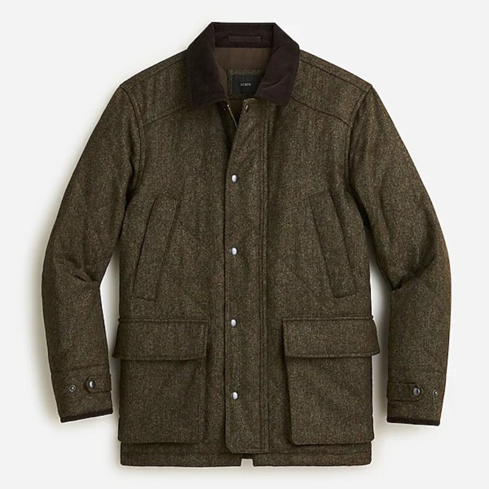 Quilted Highland Skye jacket in English wool